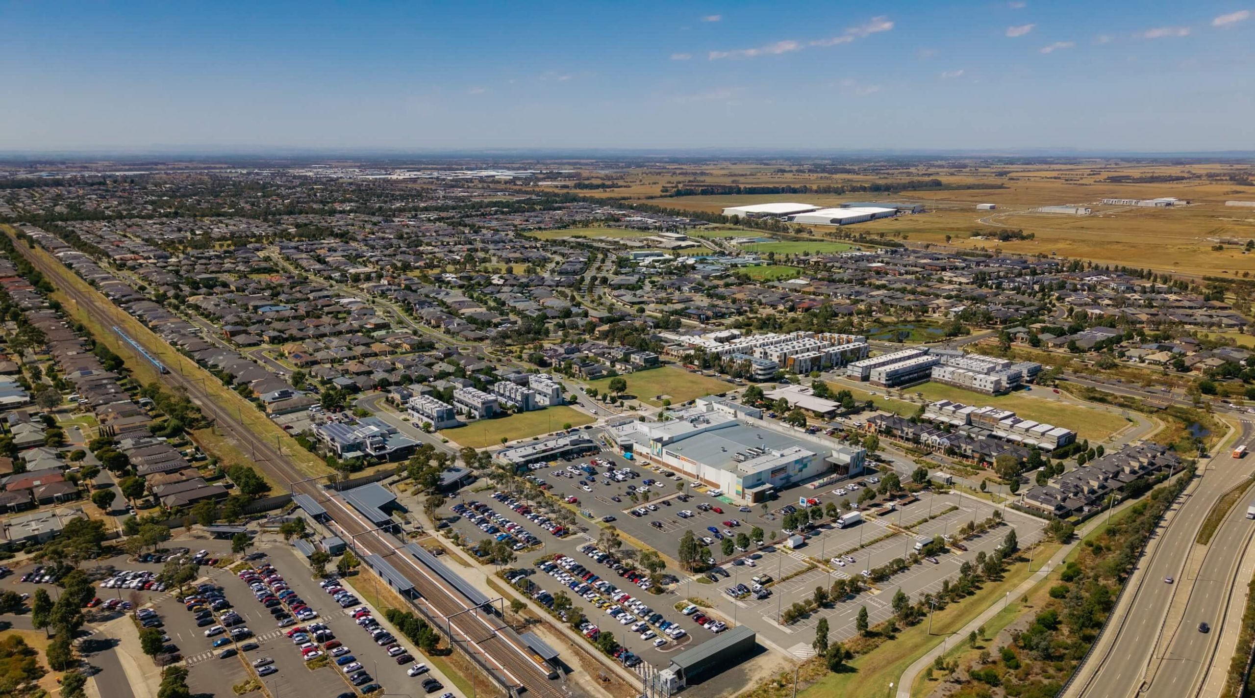 Aerial view of Officer, Victoria